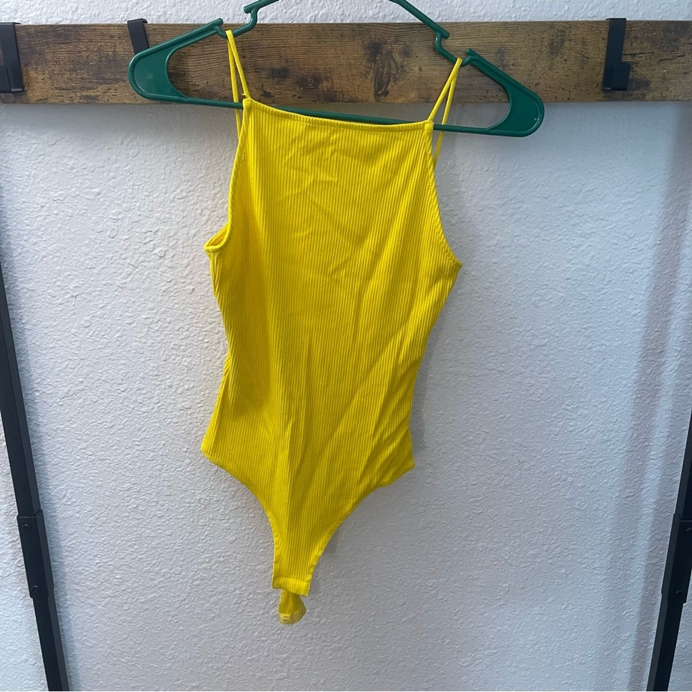NWT H&M Bright Yellow Bodysuit